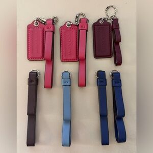 Coach Park Hangtag - Light Dark Blue Navy Brown Pink Burgundy Black Stud